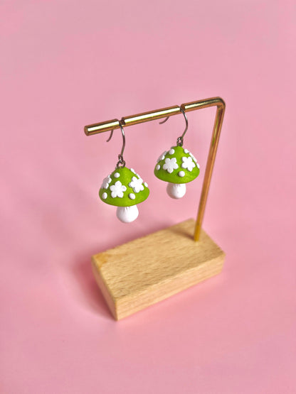 Mushroom Polymer Clay Earrings - silverstar.nz