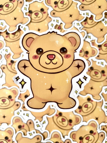 Tiny Teddy Sticker - silverstar.nz