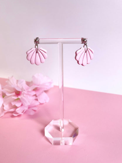 Seashell Polymer Clay Earrings - silverstar.nz