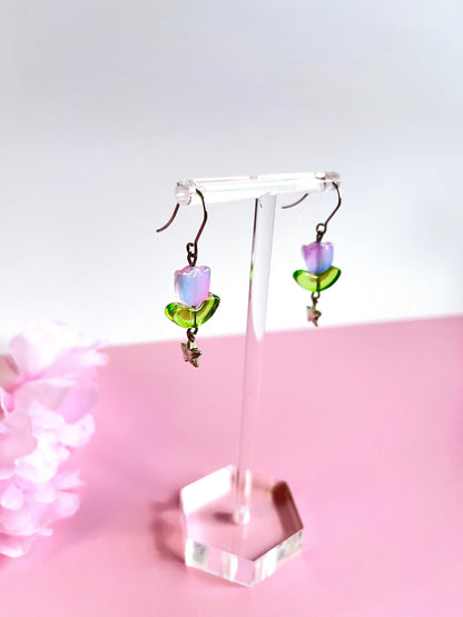 Tulip Bead Earrings - silverstar.nz