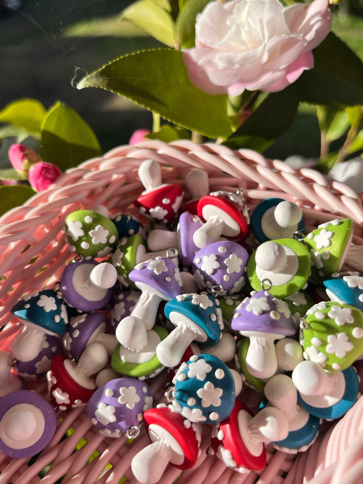 Mushroom Polymer Clay Earrings - silverstar.nz
