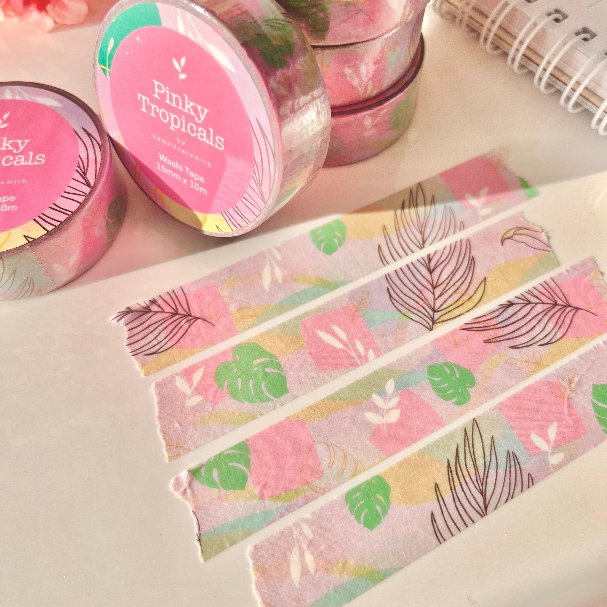 Pinky Tropicals Washi Tape - silverstar.nz
