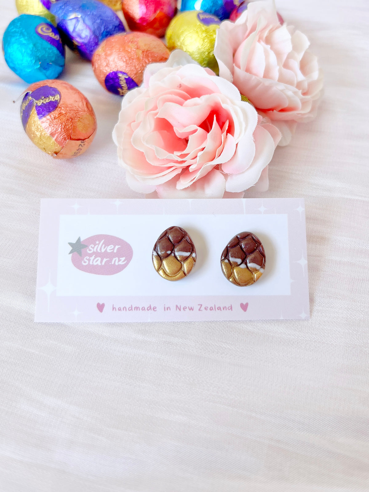 Easter Egg Polymer Clay Studs