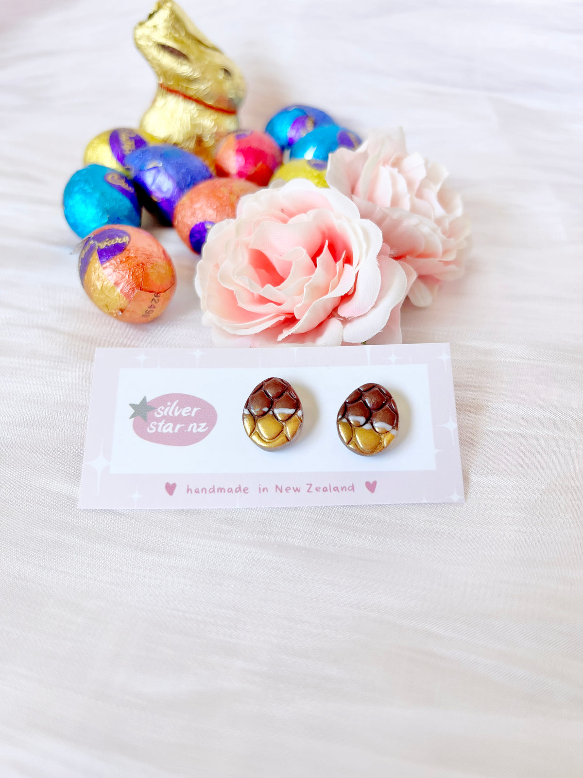 Easter Egg Polymer Clay Studs
